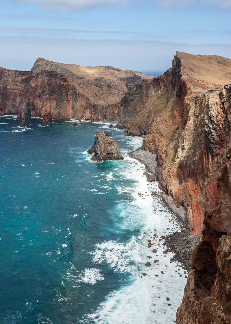 Le scogliere vulcaniche di Ponta de São Lourenço a Madeira