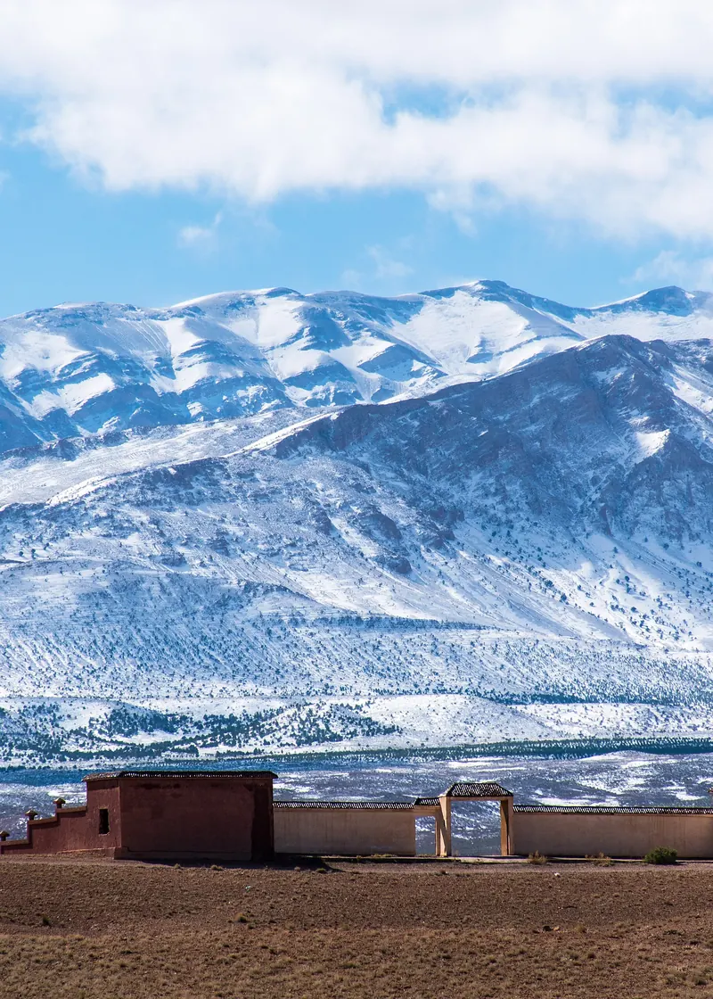 Le cime innevate dell'Alto Atlante in Marocco