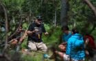 Corso di survival nel bosco vicino al Lago di Garda